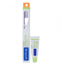 VITIS ORTHODONTIC ACCESS зубна щітка середня + VITIS ORTHODONTIC зубна паста 15 мл