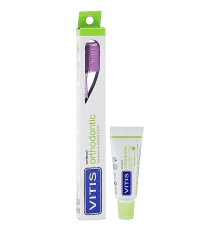 VITIS ORTHODONTIC зубна щітка середня + VITIS ORTHODONTIC зубна паста 15 мл