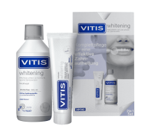 VITIS WHITENING Набір: зубна паста відбілююча, ополіскувач порожнини рота