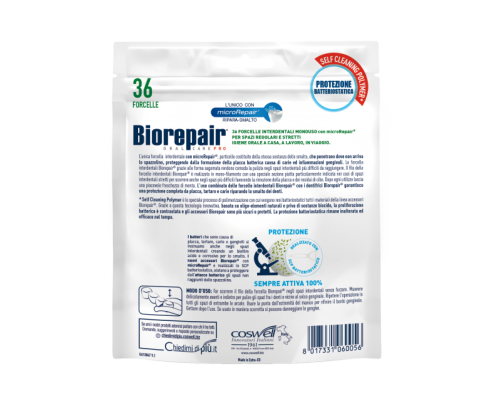 BioRepair Флосер з тримачем насичений гідроксіапатитом, 36 шт. BioRepair Флосер з тримачем насичений гідроксіапатитом, 36 шт.
