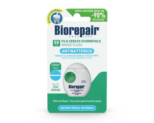 Biorepair Waxed Dental Floss Вощена зубна нитка 50м Biorepair Waxed Dental Floss Вощена зубна нитка 50м