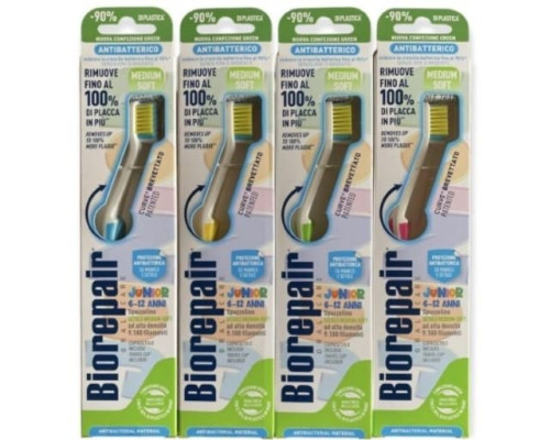 BioRepair Junior 6-12 зубна щітка середньої жорсткості BioRepair Junior 6-12 зубна щітка середньої жорсткості