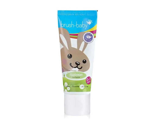 Brush-Baby Applemint Зубна паста 0-3 років, 50 мл Brush-Baby Applemint Зубна паста 0-3 років, 50 мл