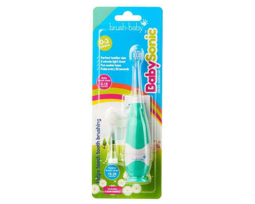 Brush-Baby BabySonic Electric Електрична зубна щітка від 0 до 3 років м'ятна Brush-Baby BabySonic Electric Електрична зубна щітка від 0 до 3 років м'ятна