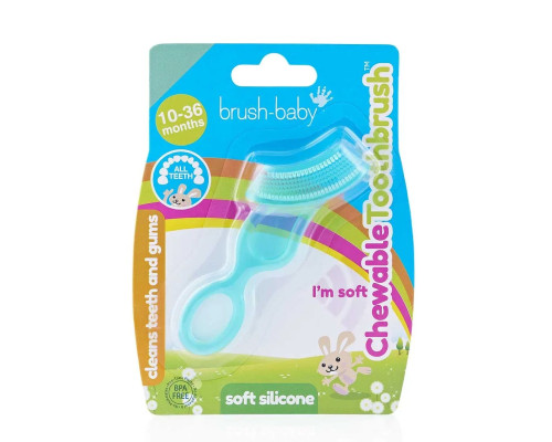 Brush-Baby Chewable Toothbrush щітка-гризунець для дітей 0-3 років Brush-Baby Chewable Toothbrush щітка-гризунець для дітей 0-3 років