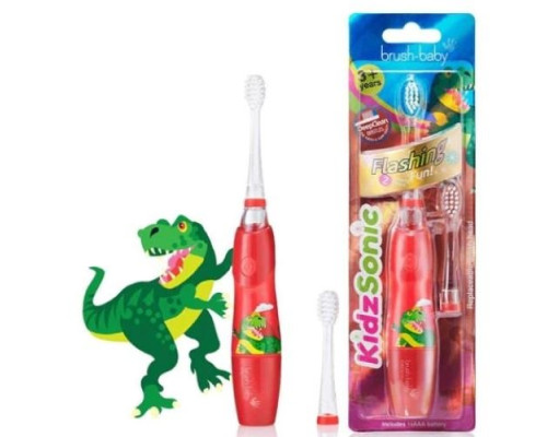 Brush-Baby KidzSonic Діно Електрична зубна щітка 3+ років Brush-Baby KidzSonic Діно Електрична зубна щітка 3+ років