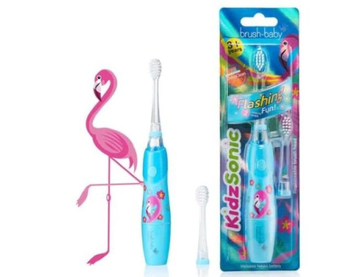Brush-Baby KidzSonic Фламінго Електрична зубна щітка 3+ років Brush-Baby KidzSonic Фламінго Електрична зубна щітка 3+ років