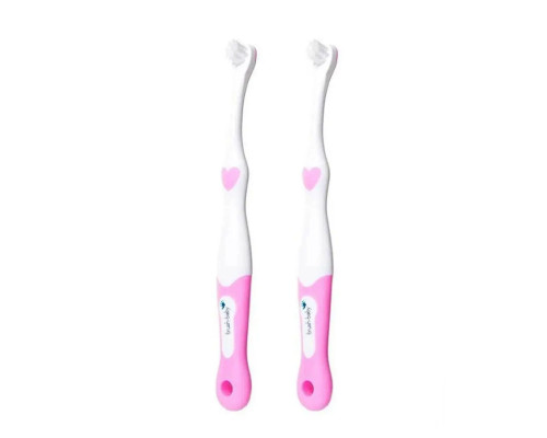 Brush-Baby FirstBrus Double Pack Pink (0-18 міс) Brush-Baby FirstBrus Double Pack Pink (0-18 міс)