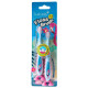 Brush-Baby зубна щітка FlossBrush (3-6 років) Фламінго на ніжці-липучці (подвійна упаковка)