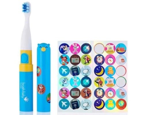 Brush-Baby електрична дорожня зубна щітка Go-Kidz блакитна Brush-Baby електрична дорожня зубна щітка Go-Kidz блакитна