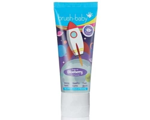 Brush-Baby Kids Natural Blueberry Зубна паста для дітей від 3 років Чорниця, 50мл Brush-Baby Kids Natural Blueberry Зубна паста для дітей від 3 років Чорниця, 50мл