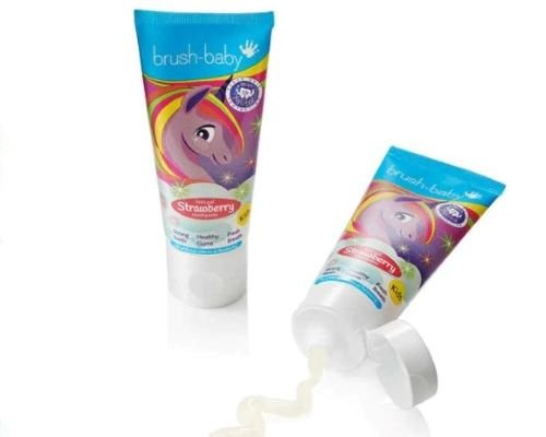 Brush-Baby Kids Natural Strawberry Зубна паста для дітей від 3 років Полуниця, 50мл Brush-Baby Kids Natural Strawberry Зубна паста для дітей від 3 років Полуниця, 50мл