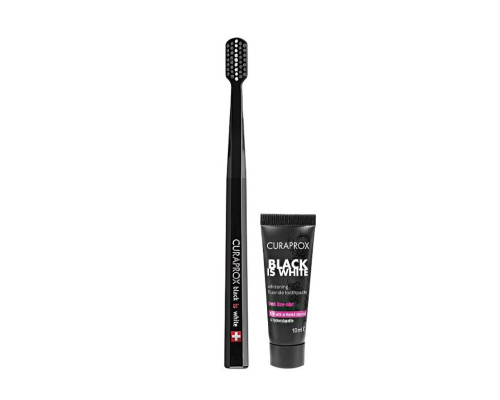 CURAPROX Black Set паста Насичений лайм 10мл + CS 5460 black CURAPROX Black Set паста Насичений лайм 10мл + CS 5460 black
