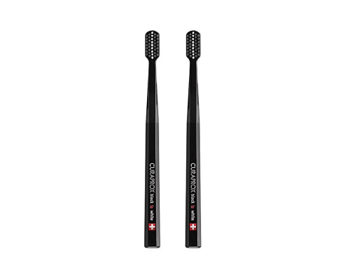 Curaprox Duo Black набір зубних щіток 5460 чорна/чорна (2шт) Curaprox Duo Black набір зубних щіток 5460 чорна/чорна (2шт)