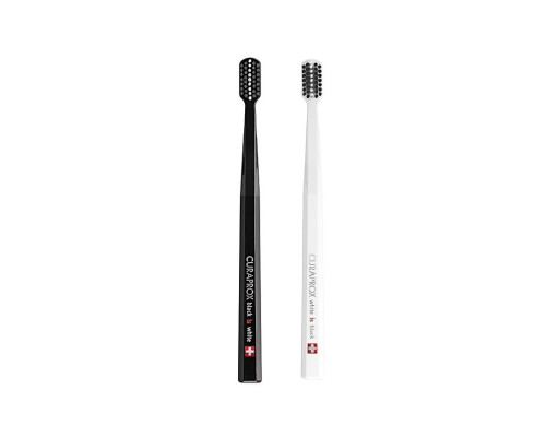 Curaprox WHITE IS BLACK набір ультрам'яких зубних щіток CS 5460 (біла+чорна) Curaprox WHITE IS BLACK набір ультрам'яких зубних щіток CS 5460 (біла+чорна)