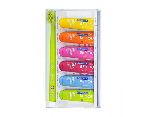BE YOU Combipack 6 смаків та зубна щітка CS 5460 Green BE YOU Combipack 6 смаків та зубна щітка CS 5460 Green