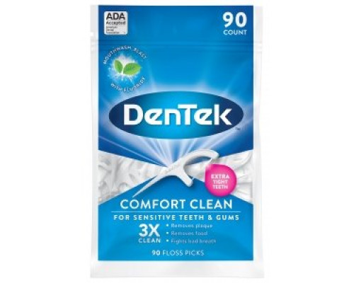 DenTek Комфортне очищення флос-зубочистки, 90 шт DenTek Комфортне очищення флос-зубочистки, 90 шт