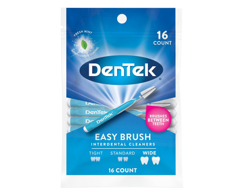 DenTek Brush Interdental для широких міжзубних проміжків,16шт DenTek Brush Interdental для широких міжзубних проміжків,16шт