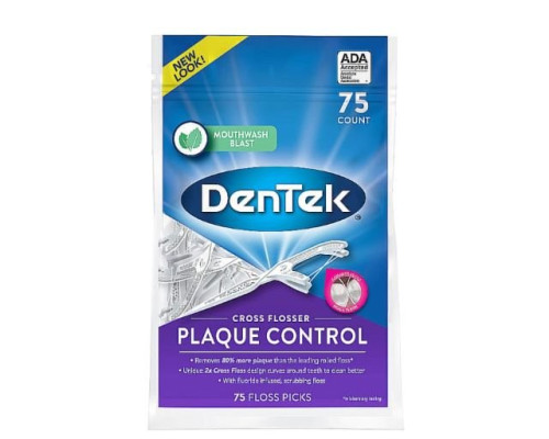 DenTek Перехресне очищення флос-зубочистки, 75 шт