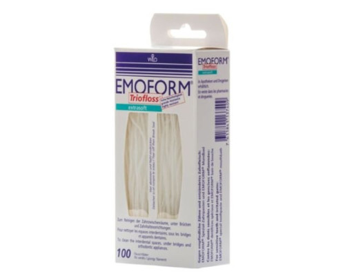 EMOFORM Triofloss суперфлос суперм'який високоміцний, 100 шт EMOFORM Triofloss суперфлос суперм'який високоміцний, 100 шт