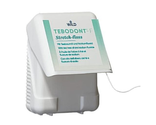 TEBODONT-F Зубна нитка з олією чайного дерева та фторидом натрію, 50 м TEBODONT-F Зубна нитка з олією чайного дерева та фторидом натрію, 50 м