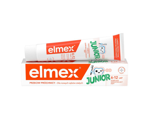 Elmex Junior зубна паста 6-12 років, 75мл Elmex Junior зубна паста 6-12 років, 75мл