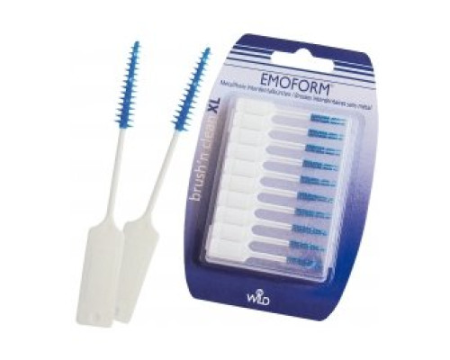 EMOFORM Brushn clean XL Безметалові міжзубні щітки, 20 шт. EMOFORM Brushn clean XL Безметалові міжзубні щітки, 20 шт.
