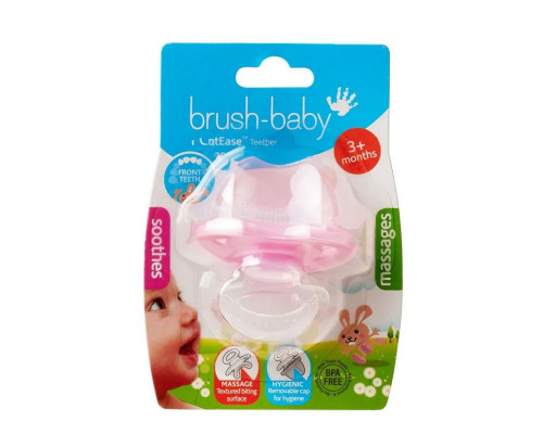 Brush-Baby FrontEase Pink Гризунець для передніх зубів (3+ міс) Brush-Baby FrontEase Pink Гризунець для передніх зубів (3+ міс)