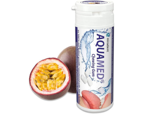 Miradent Aquamed Xylitol жувальна гумка маракуйя 30г Miradent Aquamed Xylitol жувальна гумка маракуйя 30г