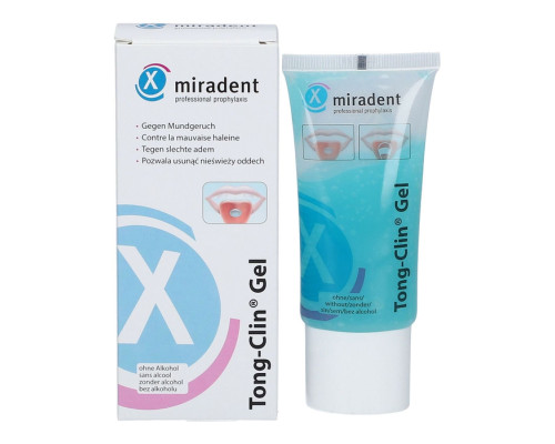 Miradent Tong-Clin Gel - гель для очищення язика, 50 мл Miradent Tong-Clin Gel - гель для очищення язика, 50 мл