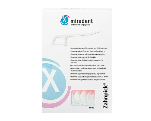 Miradent Toothpick флос - зубочистка 100шт Miradent Toothpick флос - зубочистка 100шт