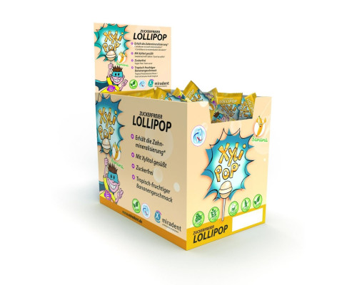 XyliPOP Lolli банан льодяник з ксилітом, 1 шт XyliPOP Lolli банан льодяник з ксилітом, 1 шт