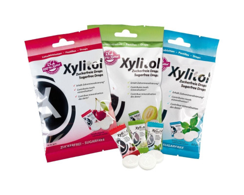 Xylitol Drops Cherry Льодяники з ксилітолом вишня, 26 шт Xylitol Drops Cherry Льодяники з ксилітолом вишня, 26 шт