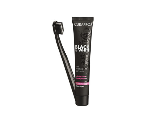 CURAPROX Black Set паста Насичений лайм 90мл + CS 5460 black CURAPROX Black Set паста Насичений лайм 90мл + CS 5460 black