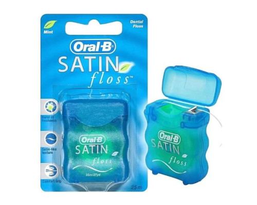 Oral-B Satin floss Зубна нитка 25м Oral-B Satin floss Зубна нитка 25м
