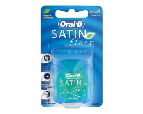 Oral-B Satin floss Зубна нитка 25м Oral-B Satin floss Зубна нитка 25м