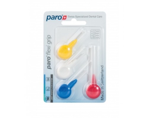 paro® flexi grip Межзубные щетки, набор образцов, 4 разных размера, 4 шт