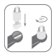 paro interspace brush F Тримач з 2 монопучковими щітками