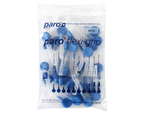 paro flexi grip Міжзубні щітки, x-тонкі, Ø 3.0 мм, 30 шт paro flexi grip Міжзубні щітки, x-тонкі, Ø 3.0 мм, 30 шт