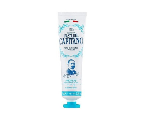 Pasta Del Capitano Premium Smokers Зубна паста для курців, 75 мл Pasta Del Capitano Premium Smokers Зубна паста для курців, 75 мл