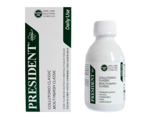 President Classic Ополіскувач для щоденного використання, 200мл President Classic Ополіскувач для щоденного використання, 200мл