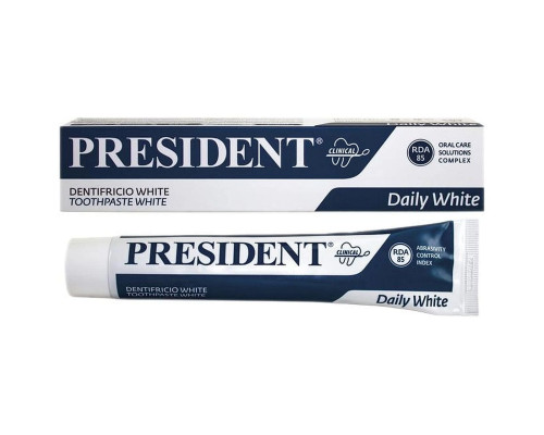 President White Зубна паста, 75мл President White Зубна паста, 75мл