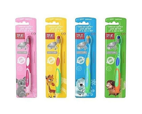 Splat Kids Soft зубна щітка з іонами срібла для дітей 2-8 років Splat Kids Soft зубна щітка з іонами срібла для дітей 2-8 років