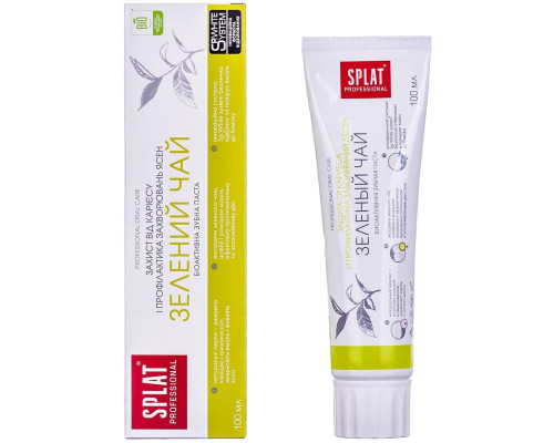 Splat Professional Green Tea Зубна паста Зелений чай, 100 мл Splat Professional Green Tea Зубна паста Зелений чай, 100 мл