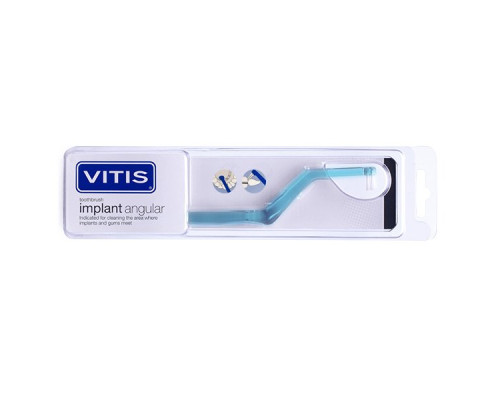VITIS IMPLANT ANGULAR Зубна щітка м'яка VITIS IMPLANT ANGULAR Зубна щітка м'яка