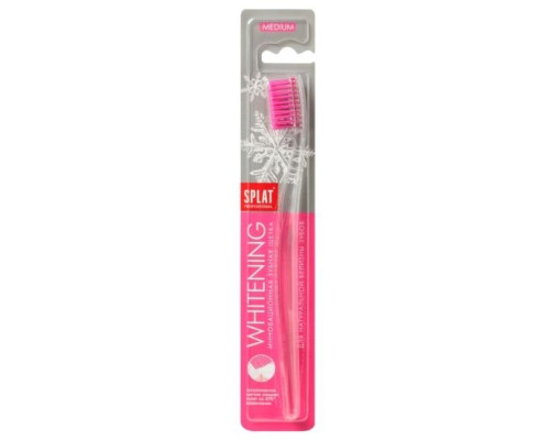 Splat Professional Whitening medium зубна щітка середньої жорсткості (рожева) Splat Professional Whitening medium зубна щітка середньої жорсткості (рожева)