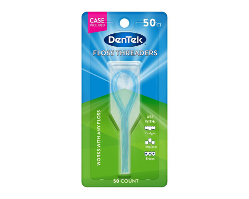 DenTek Floss Threader Направники флосу, 50 шт DenTek Floss Threader Направники флосу, 50 шт