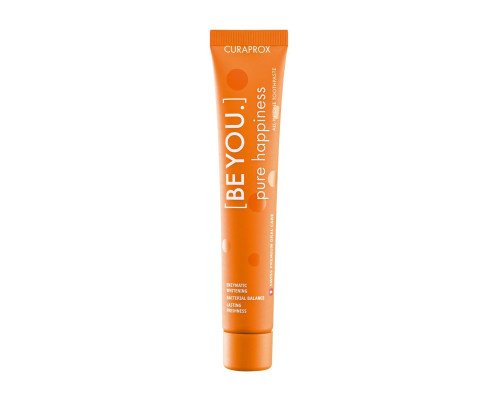 BE YOU Orange Зубна паста зі смаком персика та абрикосу 60 мл BE YOU Orange Зубна паста зі смаком персика та абрикосу 60 мл