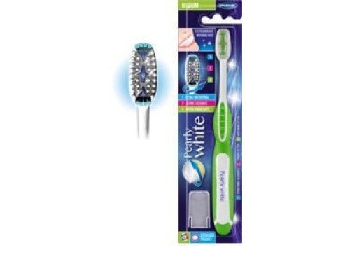 Piave Pearly White Зубна щітка відбілююча , середня