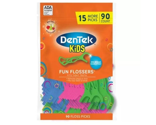 DenTek Дитячі флоси з тримачем 90 шт DenTek Дитячі флоси з тримачем 90 шт